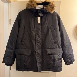 Gap Faux Fur Hooded Parka, new